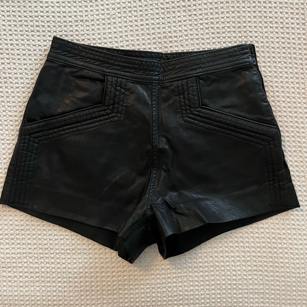 Blank NYC Faux Leather Shorts, Size 25